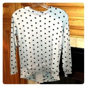 Star zipper back shirt NWOT